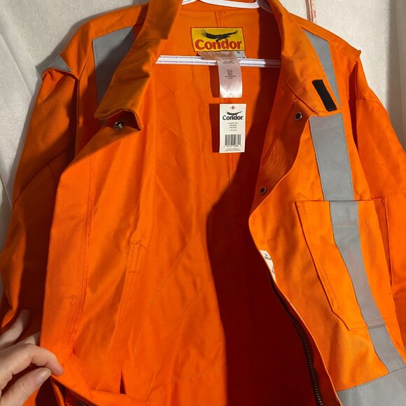 NWT CONDOR Orange Coveralls 54 Regular Fire Resistant WC2FROR ATPV 12.7 - Picture 13 of 13
